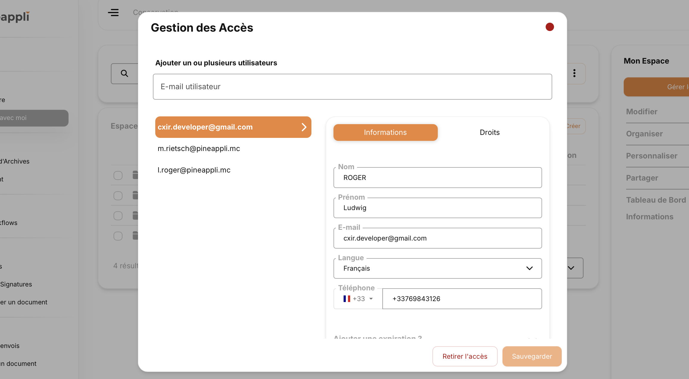 Illustration : informations de l’invité