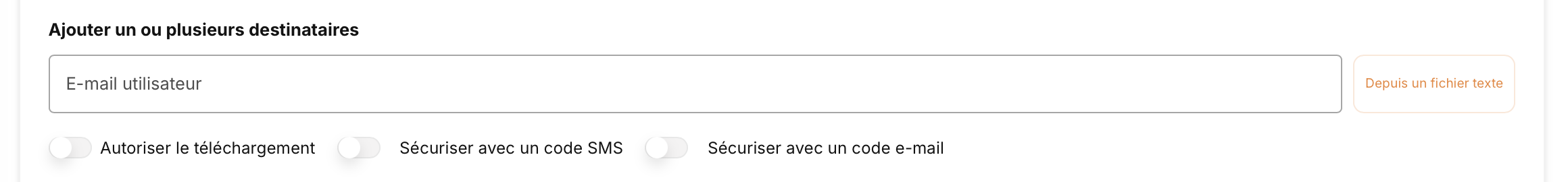 Illustration : zone destinataire