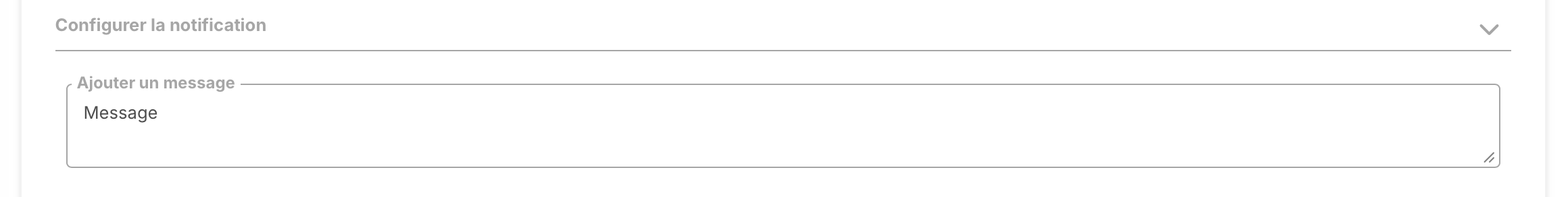 Illustration : zone notification